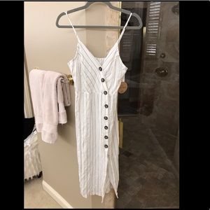 Button up midi dress